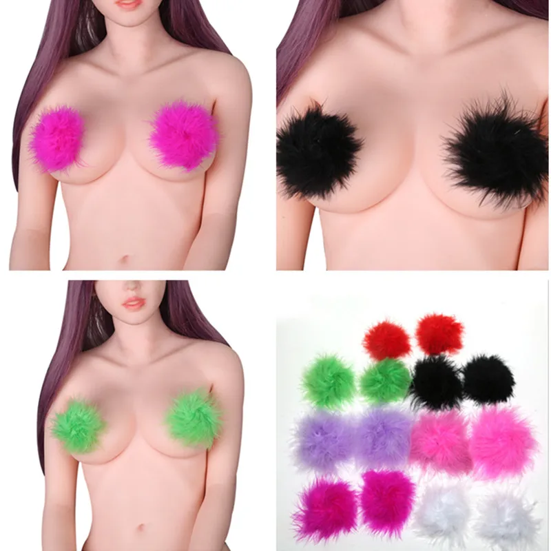 

Sexy Women Feather Reusable Lingerie Breast Bra Nipple Cover Pasties Stickers Petals