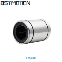 LM4UU линейная втулка LM4 линейные подшипники для 4 мм CNC вкладыш стержневой вал 100 шт./лот