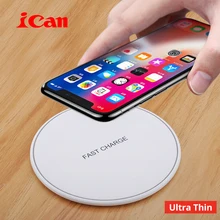 Ican Wi-fi Charger for iPhone 8/X /Eight Plus 10W Qi Quick Wi-fi Charging Pad Wi-fi Charger for Samsung Galaxy S8/S7 /S8 +