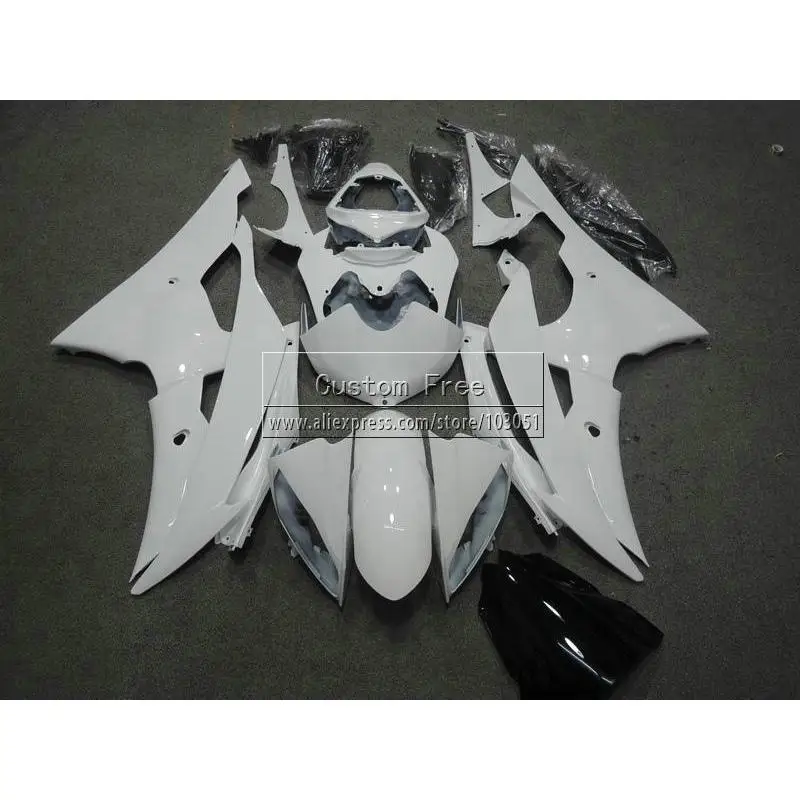 Литья под давлением полный комплект обтекателя Для YAMAHA YZF R6 2008 2009 2010- YZFR6 белый черный 08-14 набор обтекателей для мотоцикла JL23