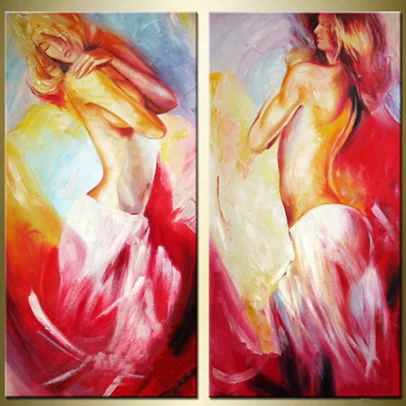 

Nude oil painting 100% Hand Painted Abstract nude Oil Paintings On Canvas Hang Picture For Living Room bedroom home Decoration