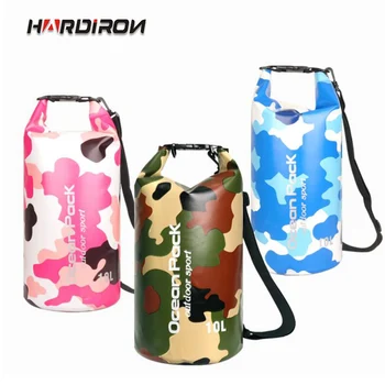 

HARDIRON Outdoor Camouflage Rowing Kayak PVC Waterproof Dry Bag Beach Diving Floating Camping Swimming Travel Shoulder Bag