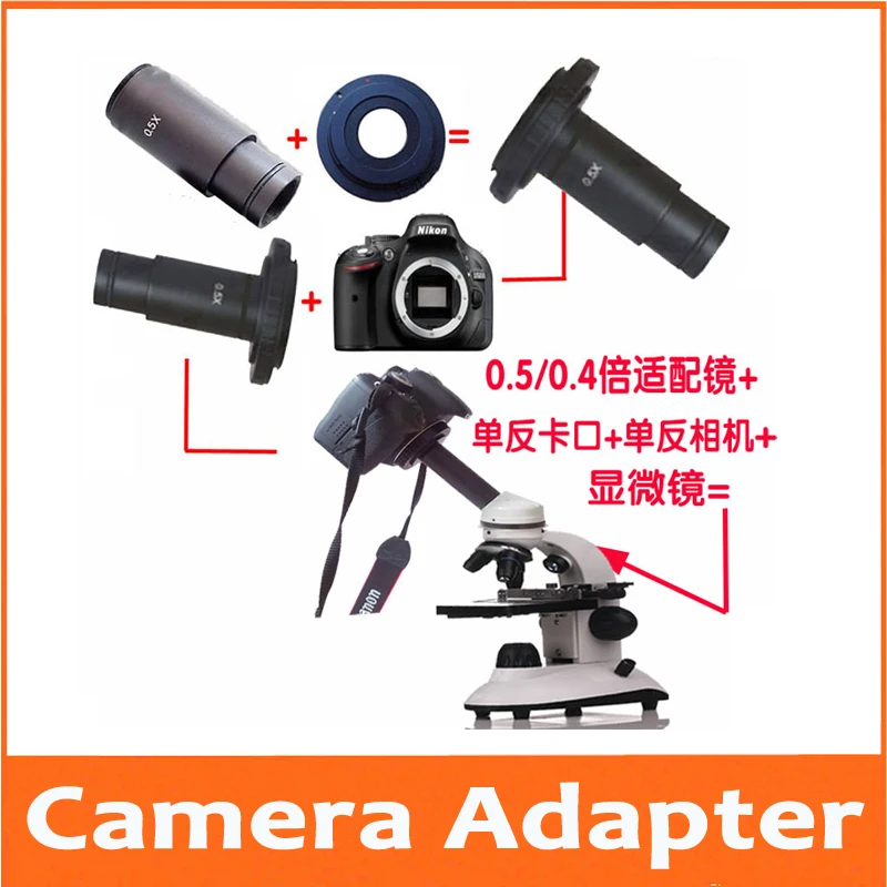 

0.5X Biological Microscope camera industrial camera CCD interface adapter C interface Electronic Eyepiece Lens 23.2mm 30mm