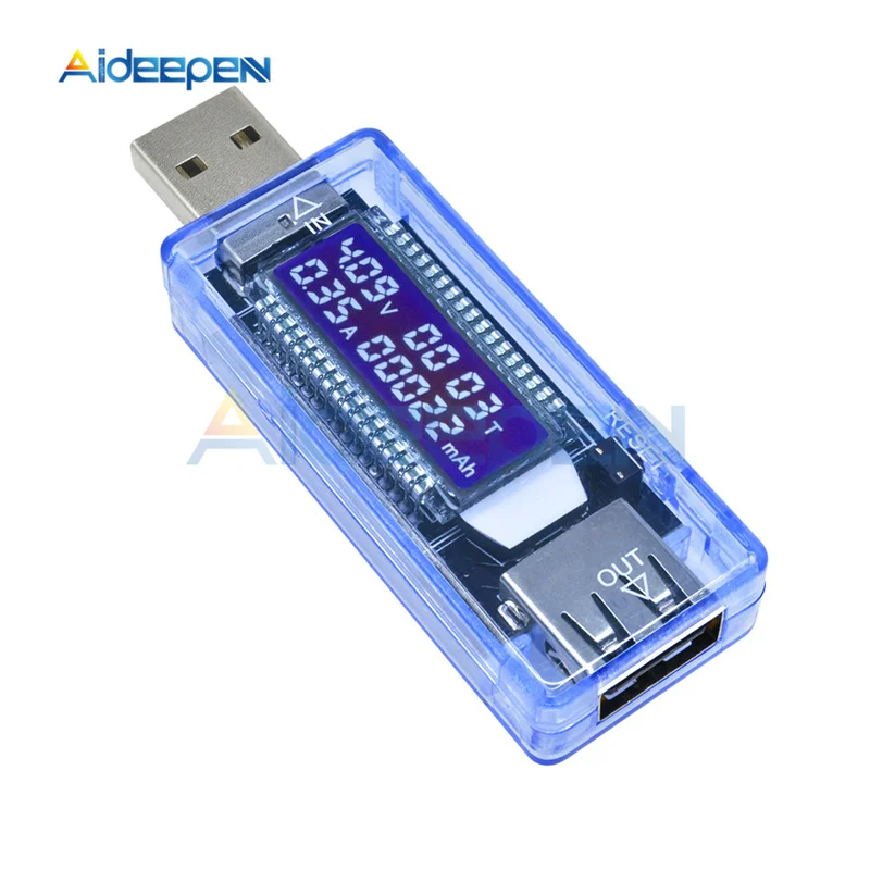 Мини USB Тестер DC Цифровой Амперметр Вольтметр метр ЖК-дисплей Ток Напряжение детектор Банк питания зарядное устройство индикатор Amperimetro