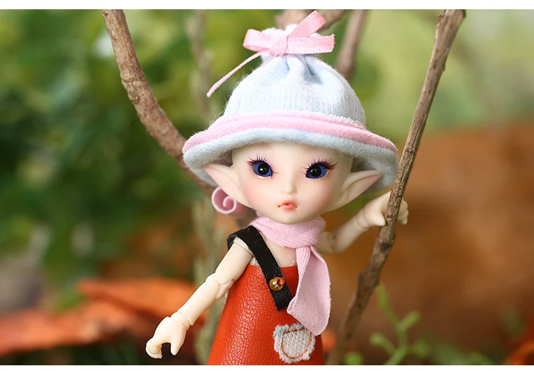 Fairyland FL Realpuki Роро BJD кукла 1/13 розовая улыбка эльфы Игрушки для девочек крошечные полимерные шарнирные куклы