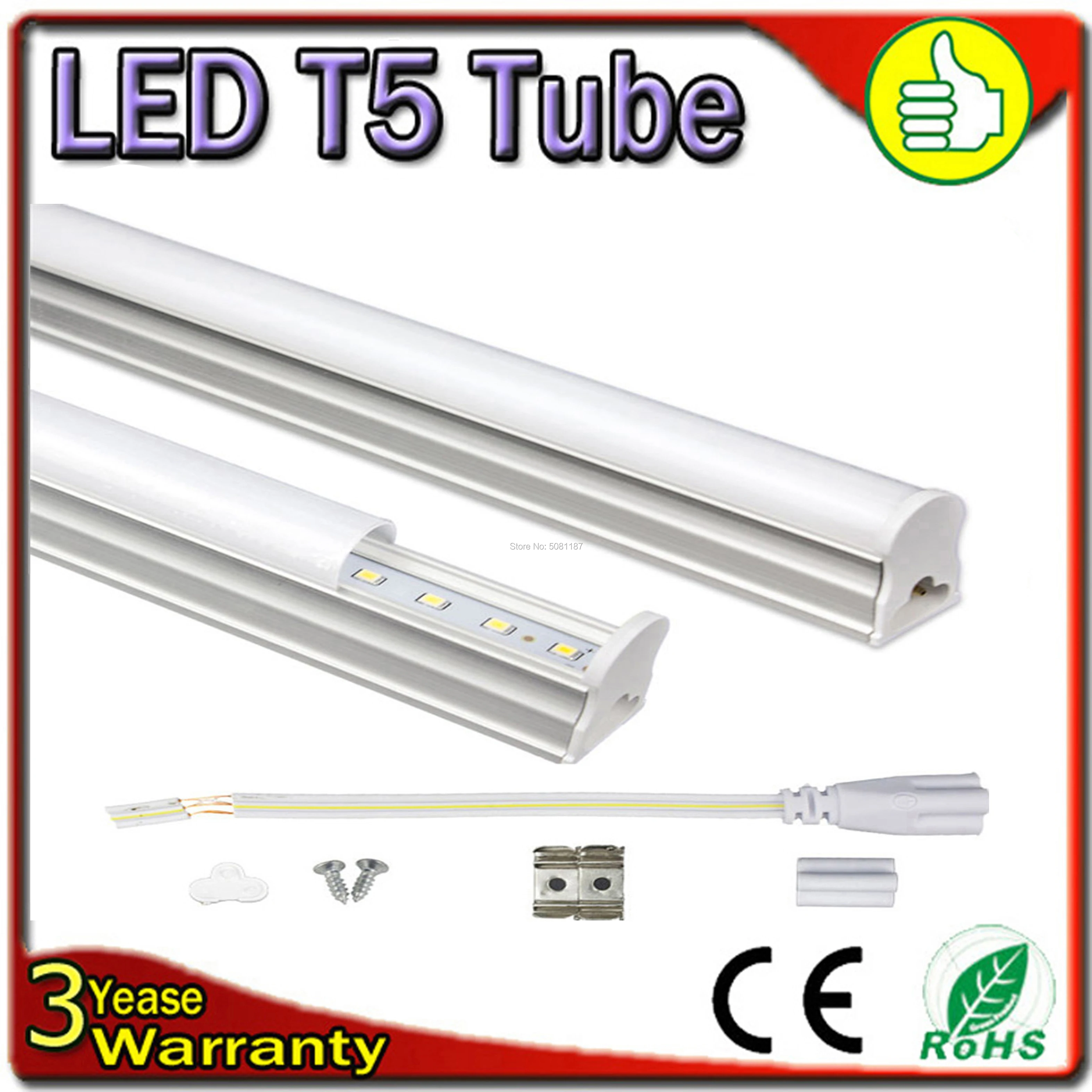 

10PCS/Lot Samsung Chip 3 Years Warranty 14W 0.9M 900MM LED Tube T5 LED Bulb 3FT Fluorescent Lamp Integrated Light