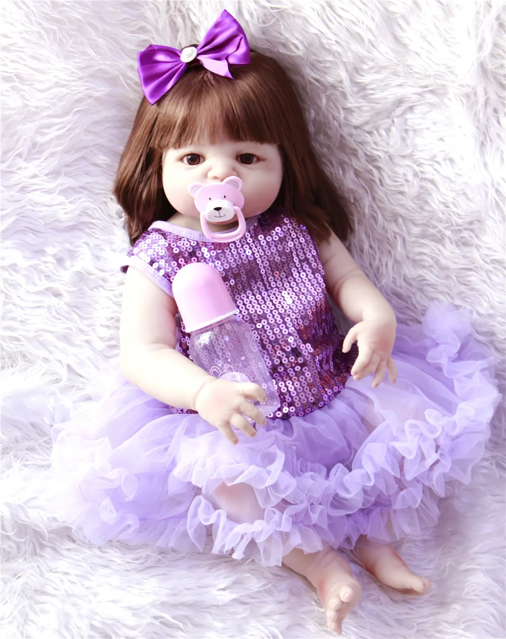 Силиконовые reborn baby dolls 2" 57 см девочка тело волосы с корнями принцесса куклы подарок для ребенка Reborn com corpo de Silicone menina