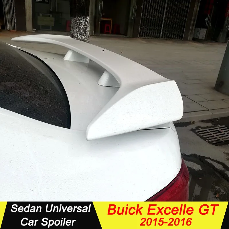 

universal spoiler For Buick Excelle GT 2015 2016 Spoiler ABS car tail wing decoration rear trunk lip spoiler universal sedan