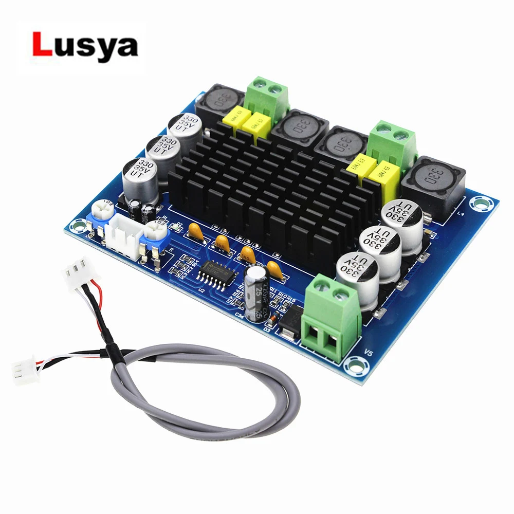 TPA3116D2 Digital Power Amplifier Board Dual-channel DC12-26V Audio Amplification TPA3116 D2 2*120W Amplifiers Plate C3-002 TPA3116D2 Digital Power Amplifier Board Dual-channel DC12-26V Audio Amplification TPA3116 D2 2*120W Amplifiers Plate C3-002