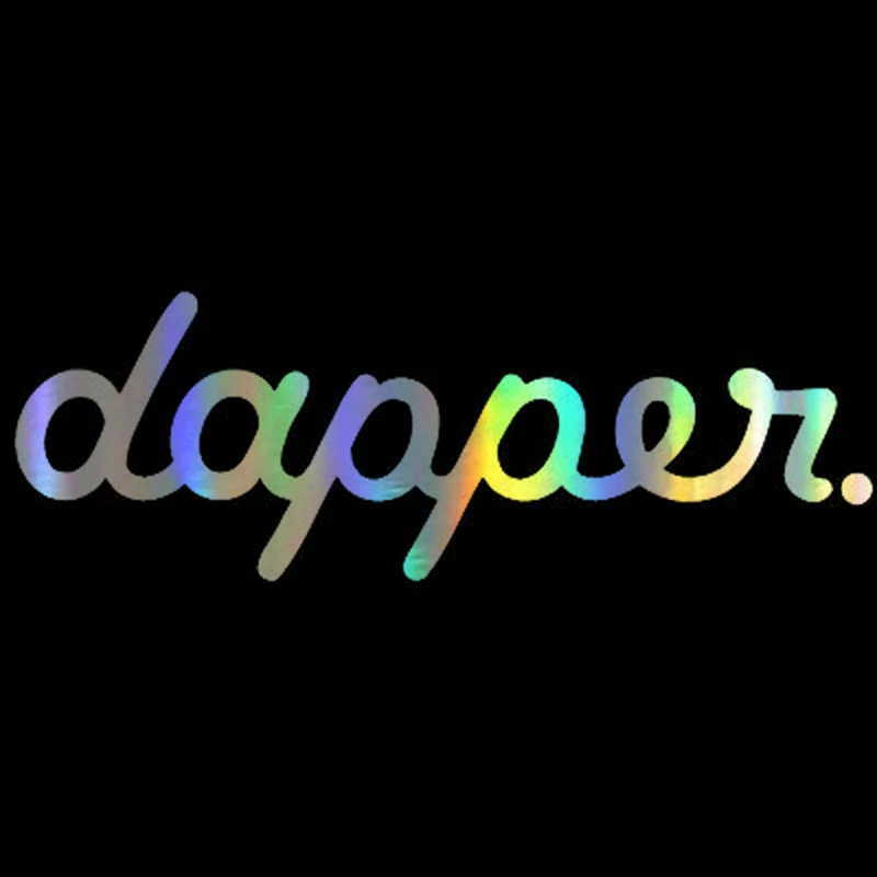 

Car Sticker Vinyl 40*13cm Dapper Banner Sticker On Car Jdm Style Reflective Stickers and Decals Funnny Car Styling 3D