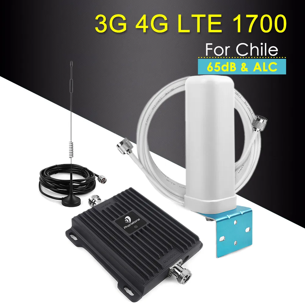 

Cellular Signal Booster 4G LTE Amplifier Repetidor 1700MHz Band 4 Cell Phone Signal Repeater 3G Amplifier With Antennas set