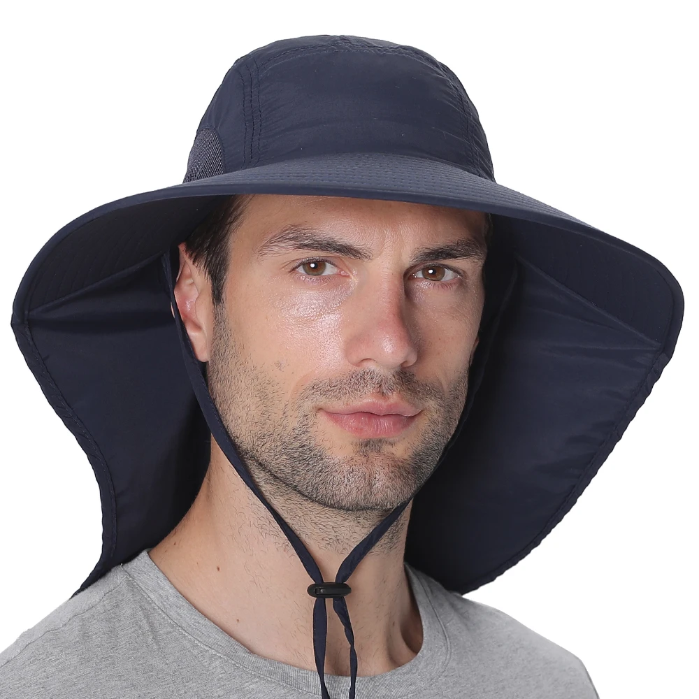 

Fishing Cap Wide Brim Unisex Sun Hat with Neck Flap for Travel Camping Hiking Boating fishing cap Carp Fishing Pesca