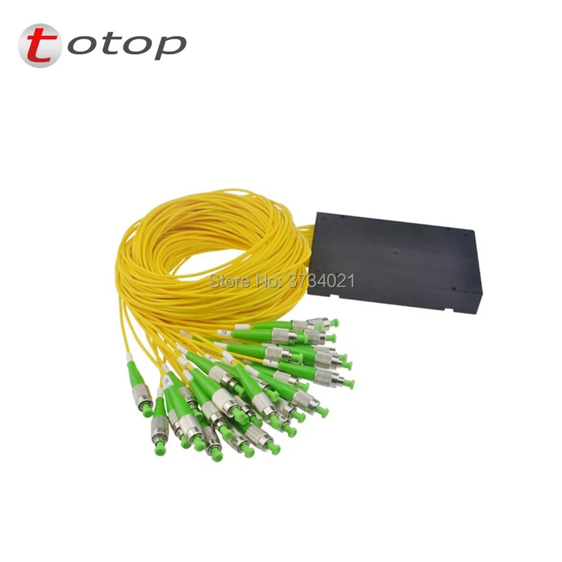

PLC Splitter 1x64 FC APC Singlemode ABS PLC splitter Fiber Optic Fiber Fiber pigtailed FC APC 1260/1650nm wavelength
