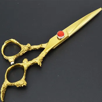 

6-inch Salon Special Hairdressing Scissors Gold Faucet Hairdresser Professional Modeling Tools Hairdressing Scissors Kit