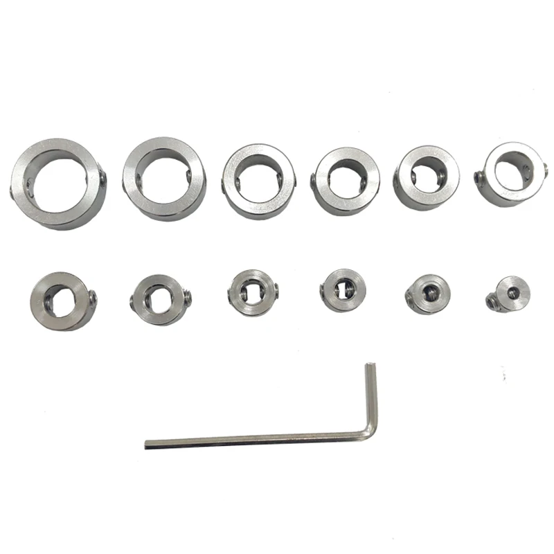 

Stainless Steel Drill Depth Stop Bit Collar Set Drilling Limit Ring 3-16mm
