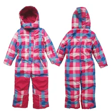 Kids Toddler Winter Ski Suit Snow suit One Piece Girls Skiing Outerwear Warm Coats Children Waterproof