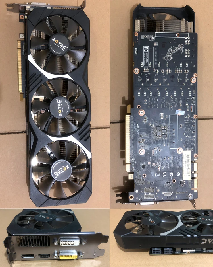 Видеокарта ZOTAC GeForce GTX 970 4 Гб 256Bit GDDR5, видеокарты для nVIDIA GM204, оригинальная GTX970 1050 1050ti ti 4GD5 Hdmi Dvi