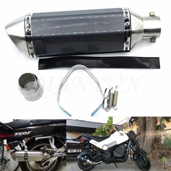 

for Motorcycle parts Exhaust Universal 51mm Stainless Steel Motorbike Exhaust Pipe For Yamaha FZ6 FZ8 FZ6R XJ6 MT-07 MT09 MT-09