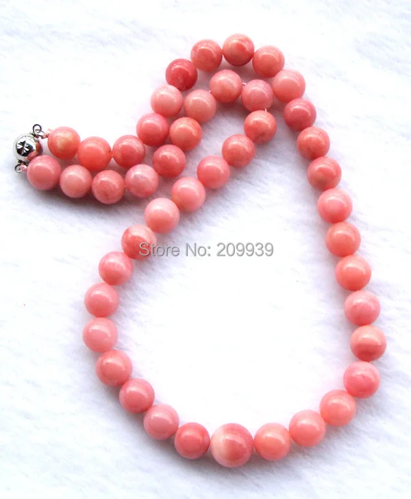 

huij 004187 Natural Peruvian Opal Round Beads Necklace 10mm~11.5mm