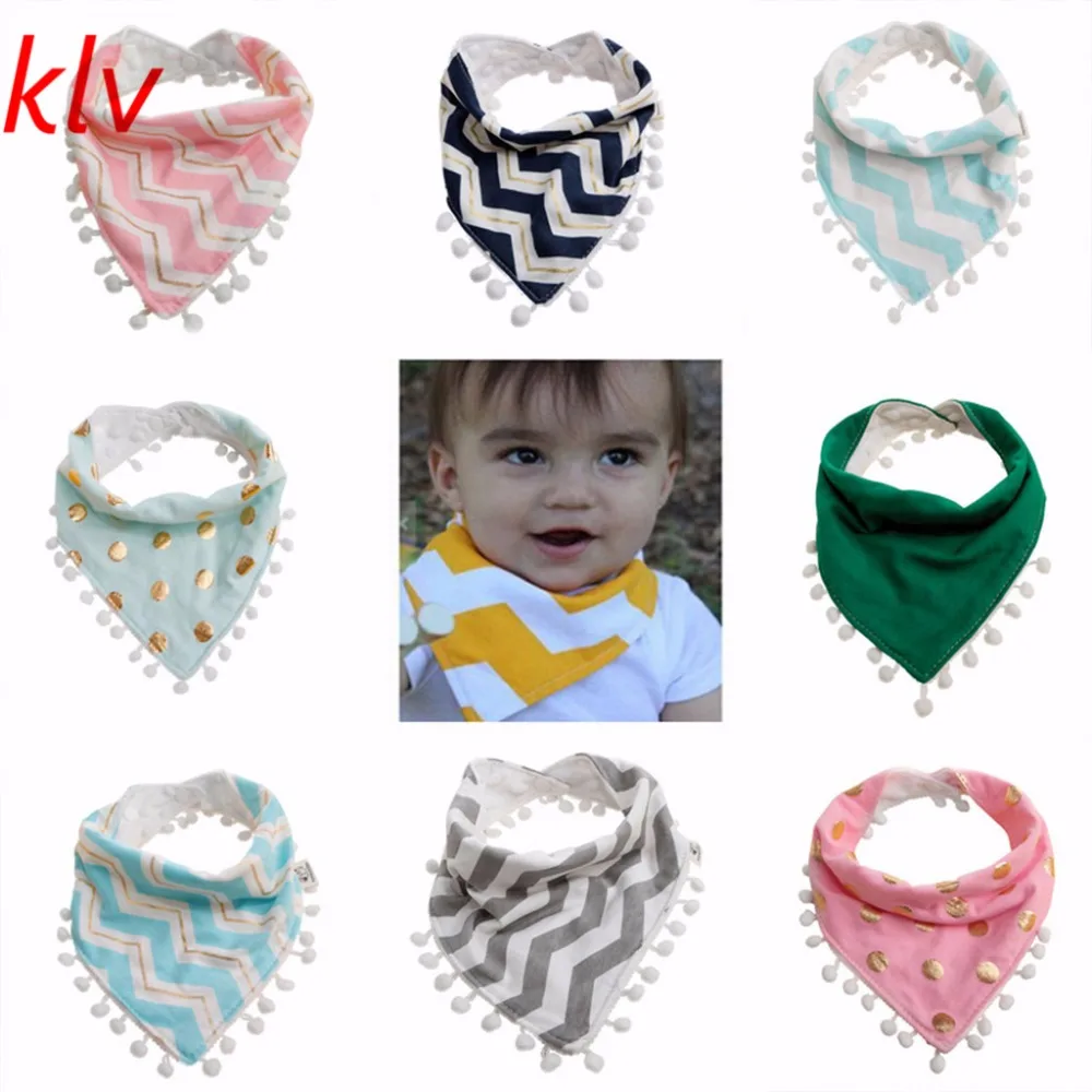 1Pc Baby Girls Boy Kids Saliva Towel Bandana Dribble Triangle Bibs Infant Head Scarfin Bibs