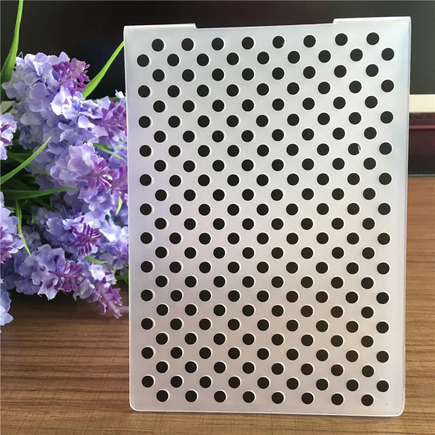 

dot point plastic embossing folder for scrapbooking paper card photo album decoration greeting card decor template craft stencil