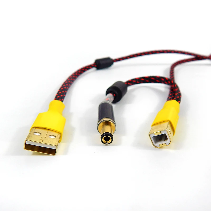 하이엔드 DAC (전원/신호) 분리 증폭기 USB 케이블, USB-A USB-B DC 플러그, USB-B 독립 전원 공급 장치, 5.5x2.1mm
