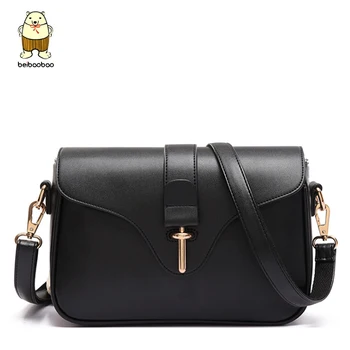 

Beibaobao Good Quality Bright Leather Women's Bag 2018 Lock Design Women Messenger Bags Fashion Crossbody Bags For Women B002