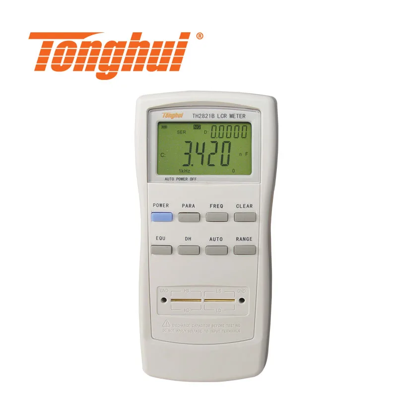 

TH2821B Potable Digital LCR Meter with Test Frequency 100Hz, 120Hz,1kHz