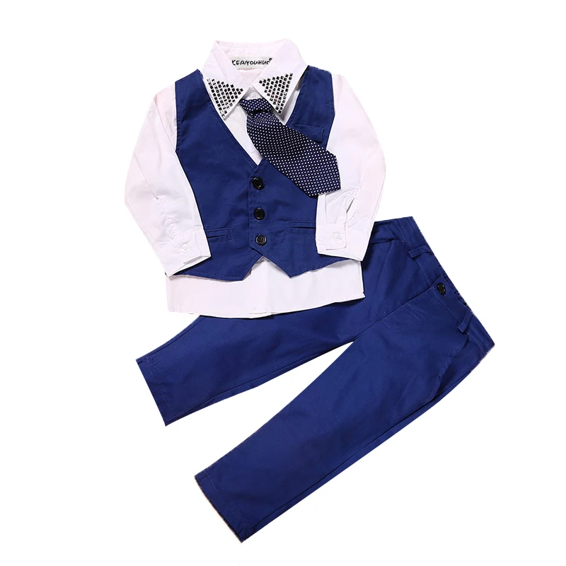 Высококачественные комплекты одежды для мальчиков из 4 предметов, летняя детская одежда, спортивный костюм для маленьких мальчиков, костюм для детей 2, 3, 4, 5, 6, 7 лет: футболка+ джинсы - Цвет: Picture Color