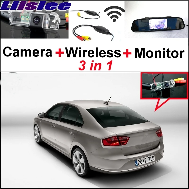 Liislee Special Rear View Wifi Camera + Wireless Receiver  Mirror Monitor Parking System For SEAT Toledo 5P NH MK3 MK4 2005~2015