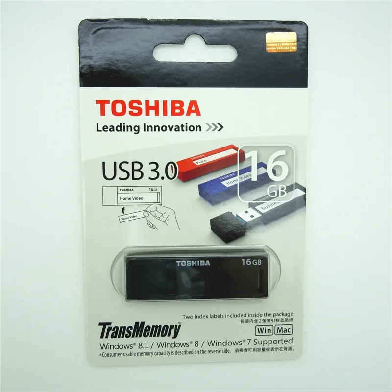 Toshiba USB флэш диск 3.0 100 МБ/с. 32 ГБ 64 16 мини ручка Drive Крошечный Pendrive memory Stick устройства