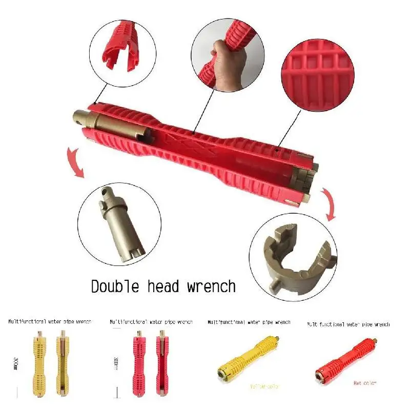 

HOT Wrench Spanner Multifunction Water Pipe Sink Faucet Socket Installer Tool Double Head HV99