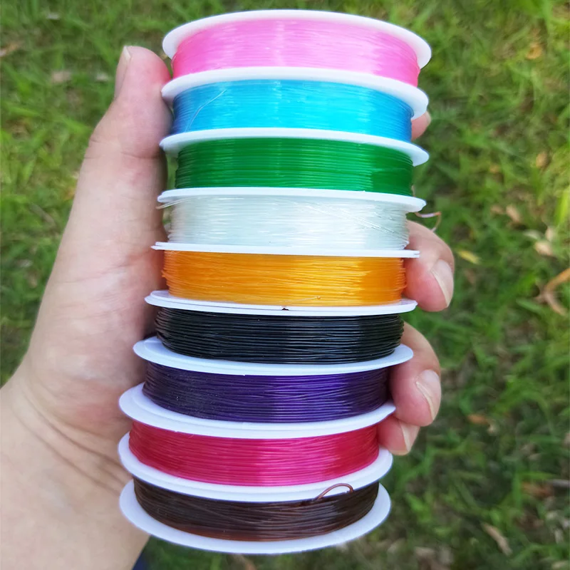 

0.8mm Transparent Colorful Stretch Elastic Crystal Line DIY Bracelet&Necklace Jewelry Making Beading Cord/String/Thread