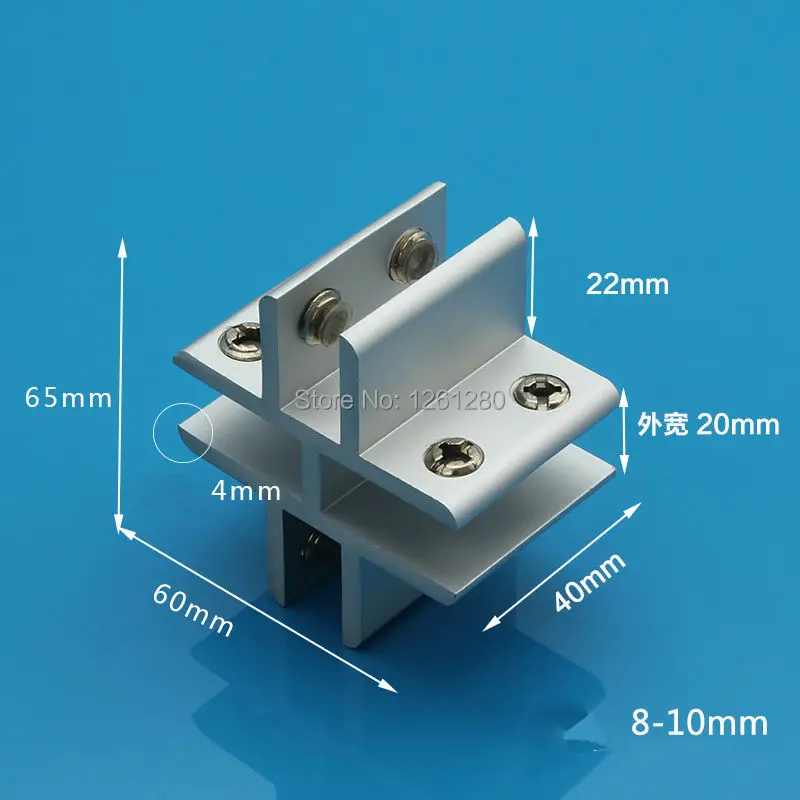 free shipping Aluminum glass clamp window clamp folder shelf connector