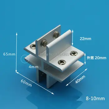 

free shipping Aluminum glass clamp window clamp folder shelf connector Furniture Hardware fitting diy handmade
