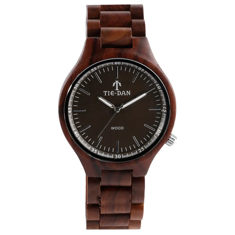 

Full Wooden Bangle Watches Trendy Casual Adjustable Strap Quartz Women Men Gift 2017
