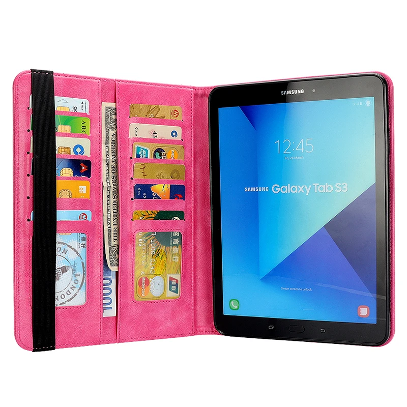 Кожаный чехол в стиле ретро для Samsung Galaxy Tab S3 9 7 дюйма T820 умный с подставкой и