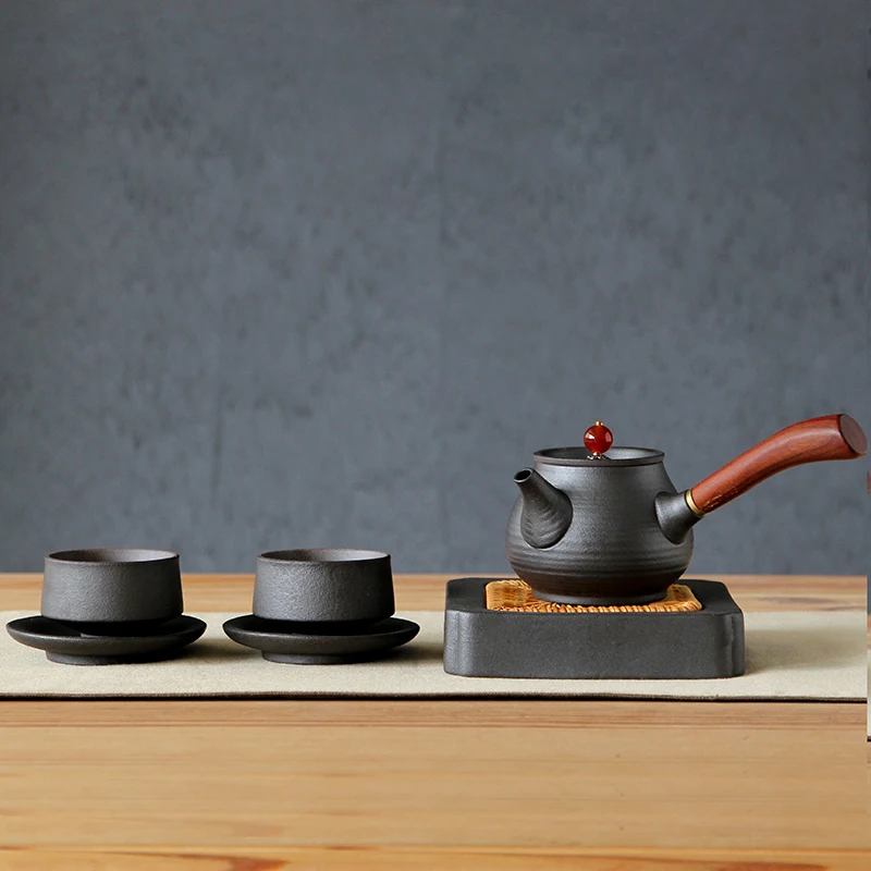 LUWU-Handmade Ceramic Teapot Kettle, Tea Cup, Porcelain Tea Set, Drinkware