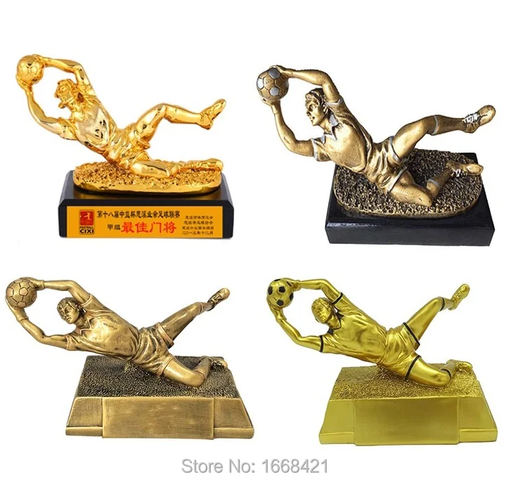 

Football Goalkeeper trophy Sccar Resin Craft Souvenir Sport Gift