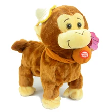 Robot Animal Toys Talking Monkey Smart New Rc Pet Robot For Children Walking Toys Robo Pet Electronic Intelligent Animal Plush