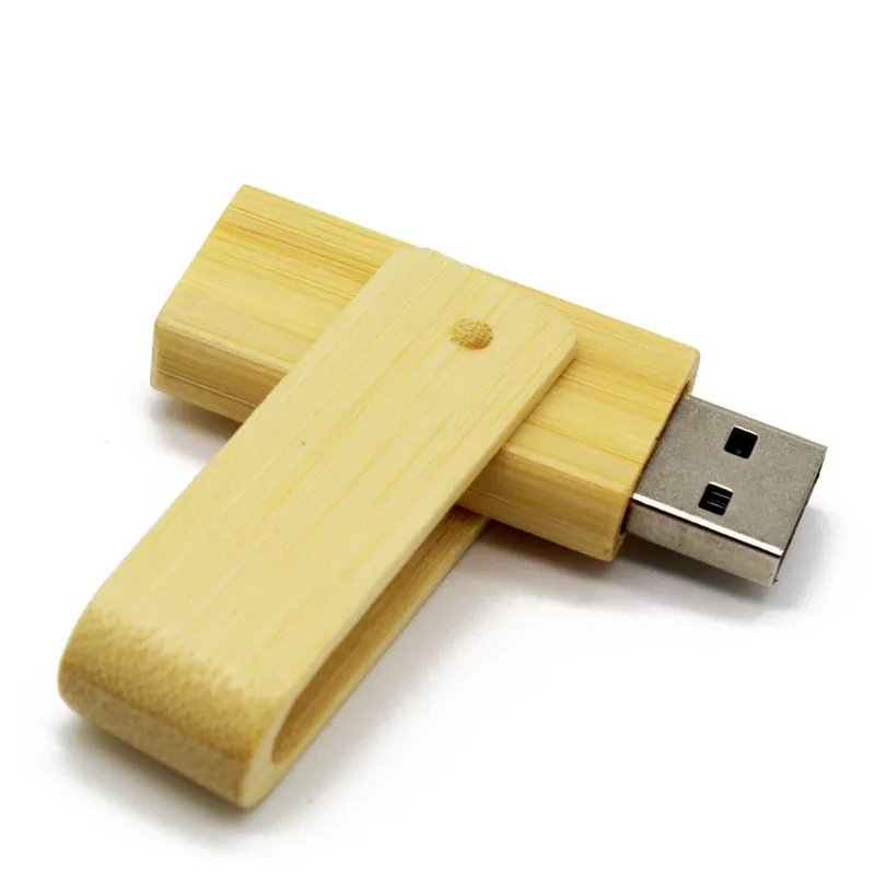 Bamboo TEXT ME 4 цвета деревянная вращающаяся модель 64 ГБ флэш-накопитель 4 ГБ 8 ГБ 16 ГБ 32 ГБ Флешка USB 2,0 Usb флешка - Цвет: Bamboo