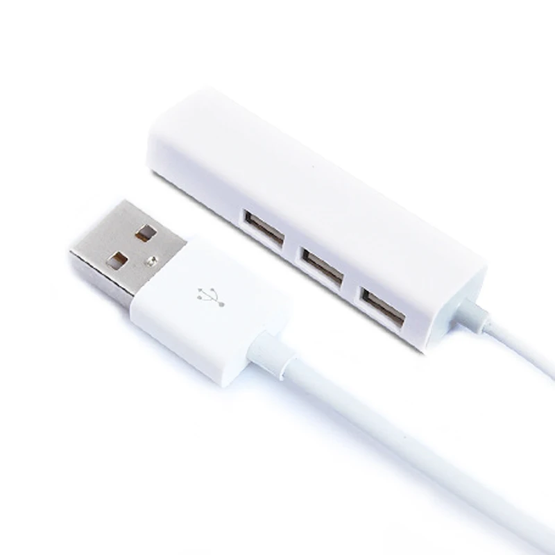 

3 Port USB HUB 100 Mbps USB To RJ45 Gigabit Ethernet Wired Network Card LAN Adapter For  Microsoft Windows Surface Apple MacBook