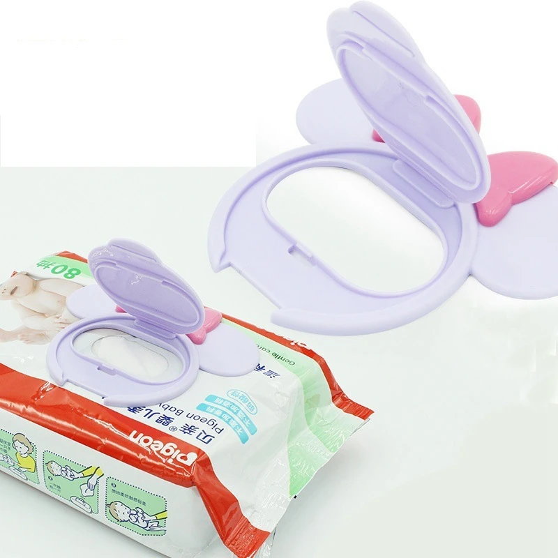 

Baby Wipes Lid Baby Wet Wipes Cover Portable Child Wet Tissues Reusable Lid Cartoon Mobile Wipes Wet Paper lid Useful Accessorie