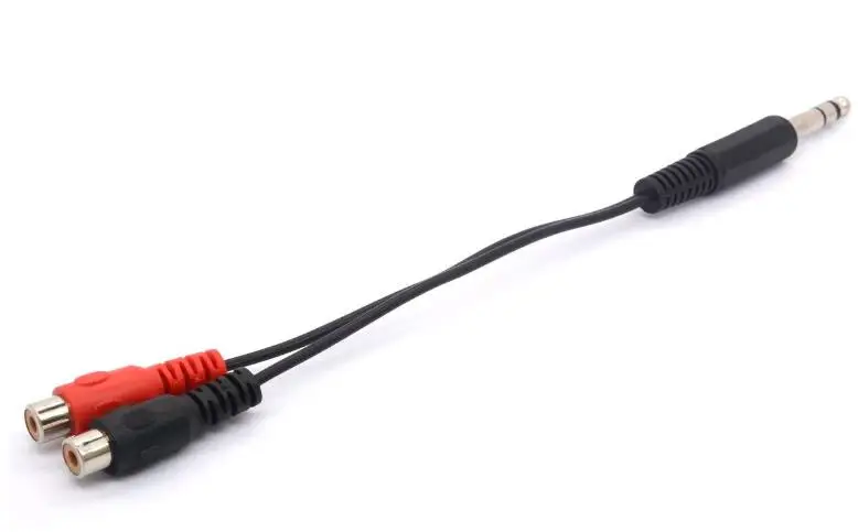 Кабель разветвитель LBSC 6 35 RCA мм 1/4 дюйма со штекером стерео TRS на 2 разъема