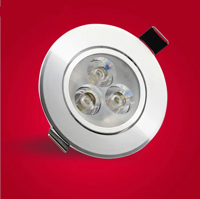 

50PCS/LOT LED Downlight 3*3W AC110-245V high quality LED Ceiling Spot light White/Warm white CE RoHS Free shipping