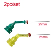 Здоровье Красота очистка полости рта корневой канал стиральная игла 21 мм двухстороннее отверстие тонкой стоматологической Flosser 2 шт./компл