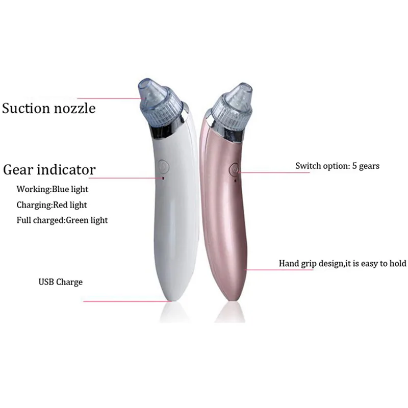 Máquina de Sucção a Vácuo Dispositivo de Massagem Removedor de Pele Morta da Pele Facial Elétrica Utiliza Pore Cleaner Cravo Acne Massagem Limpo 20 High Quality Beleza e saúde