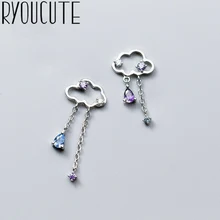 Модные серьги из стерлингового серебра 925 пробы с кисточками и облаками для женщин, модные брендовые свадебные украшения, подарок, женские Серьги Brincos Pendientes