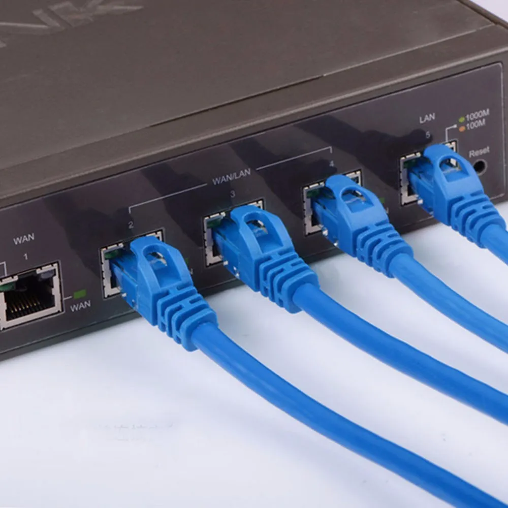 Прочный синий RJ45 для CAT5E CAT5 Ethernet Интернет сетевой патч LAN кабель шнур компьютера