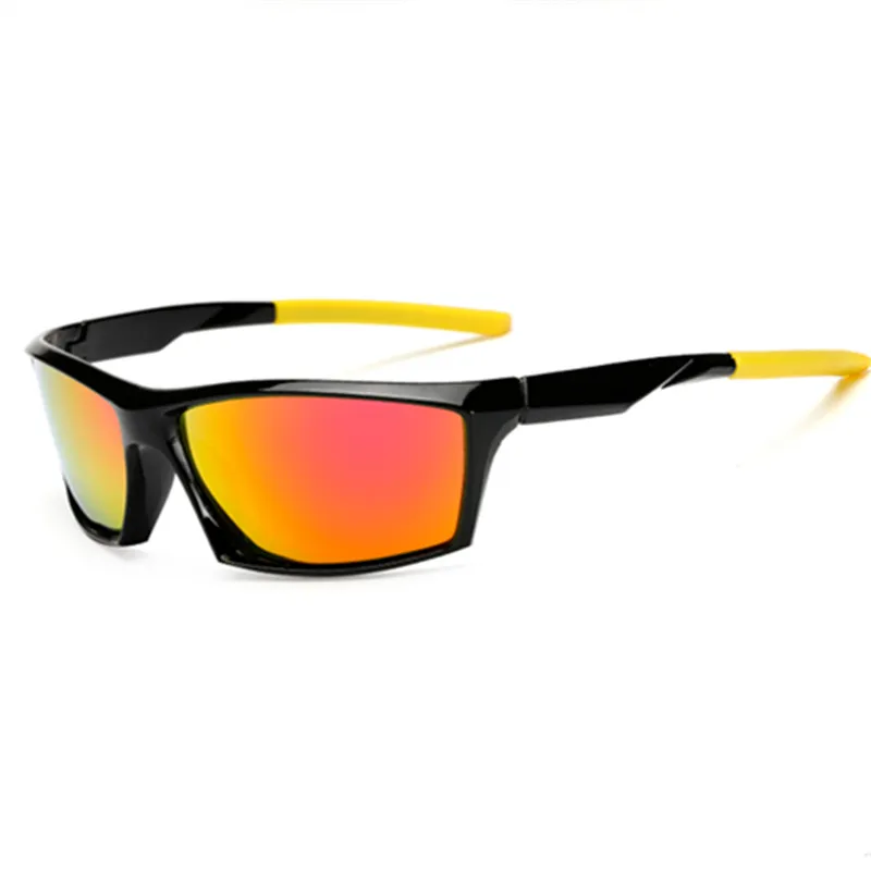 Glitztxunk поляризационные солнцезащитные очки мужские квадратные винтажные спортивные солнцезащитные очки для мужчин UV400 черные очки для вождения